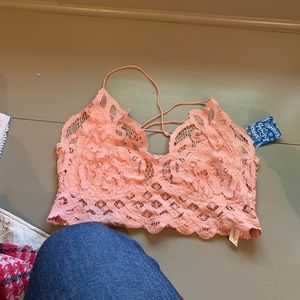 Free People Light Orange Bralette